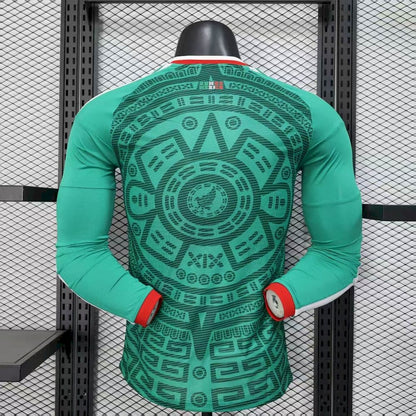 Men's Mexico 2026 World Cup Home Long Sleeve Jersey Player Version