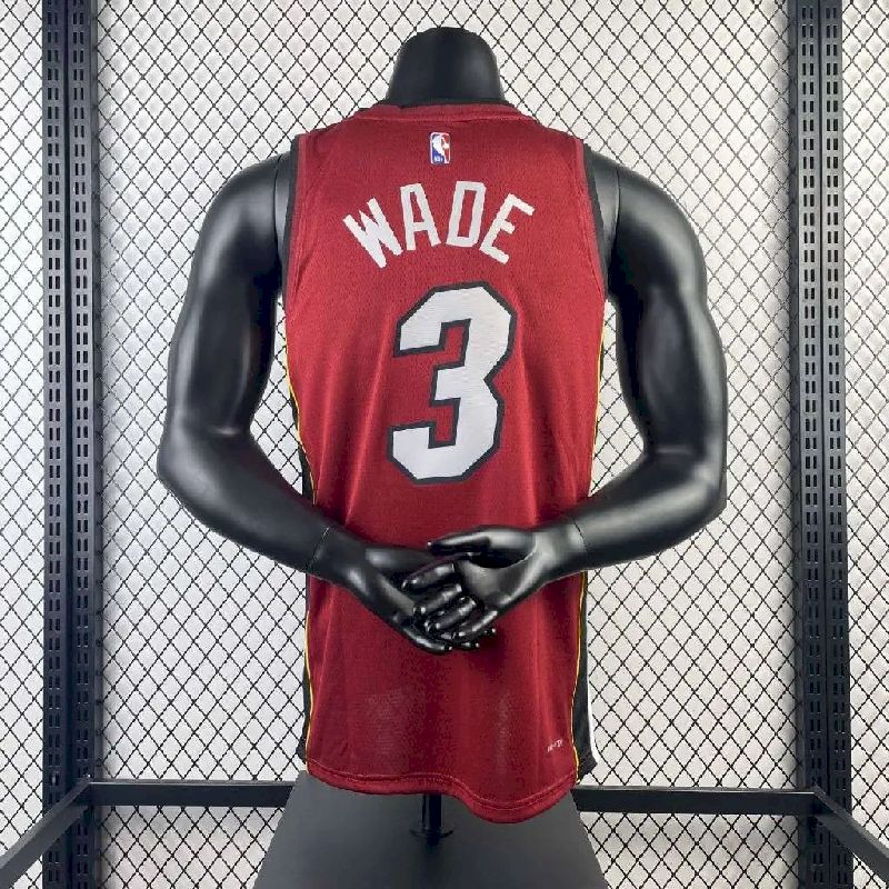 Men’s Dwyane Wade Red Team Jersey – Statement Edition