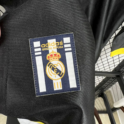 Camisa retrô de mangas compridas reserva do Real Madrid 1998/00