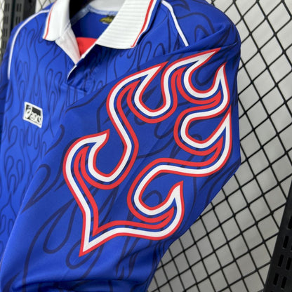 Camisa retrô de mangas compridas da seleção japonesa de 1998