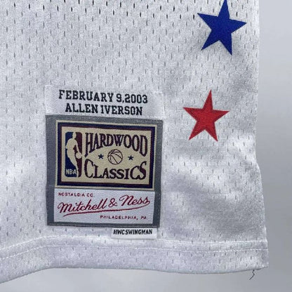 Camisa Allen Iverson All Star Branca Retro Masculina 2003