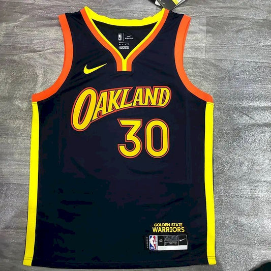 Men’s Stephen Curry 2020-21 Navy Swingman Jersey – City Edition