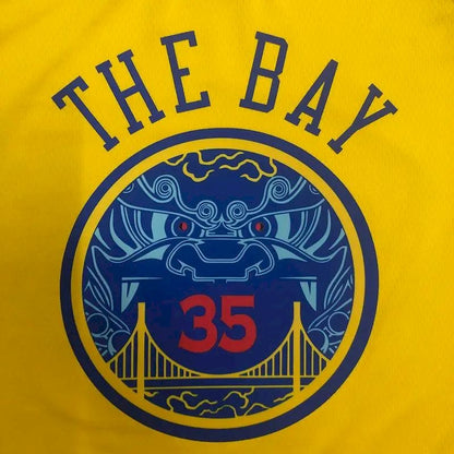 Camisa Kevin Durant Amarela Swingman Versão Jogador Masculina – Edição City