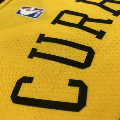 Camisa Stephen Curry Masculina Gola V Amarela Versão Jogador – Edição Statement