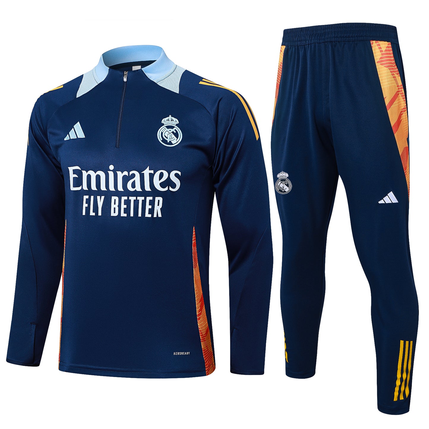 Suéter e calça adulto com zíper médio Real Madrid 2024/25 815