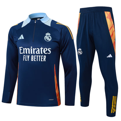 Suéter e calça adulto com zíper médio Real Madrid 2024/25 815