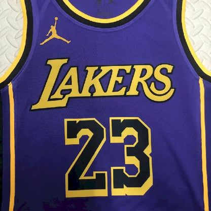 Men’s LeBron James Purple Team Jersey – Statement Edition