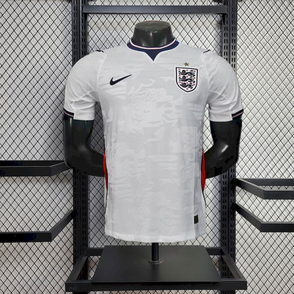 Men's England 2026 World Cup Home Jersey Player Version Footy Leaked