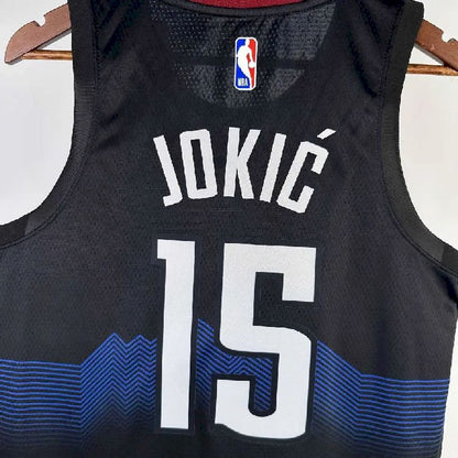 Denver Nuggets 2024/25 City Edition Cor Preta JOKIC#15