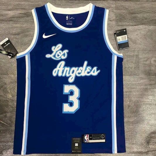 Camisa Anthony Davis Azul Masculina Versão Jogador – Edição Clássica Retro