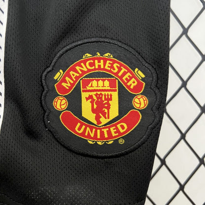 Camisa e shorts retrô infantil Manchester United 2010/11
