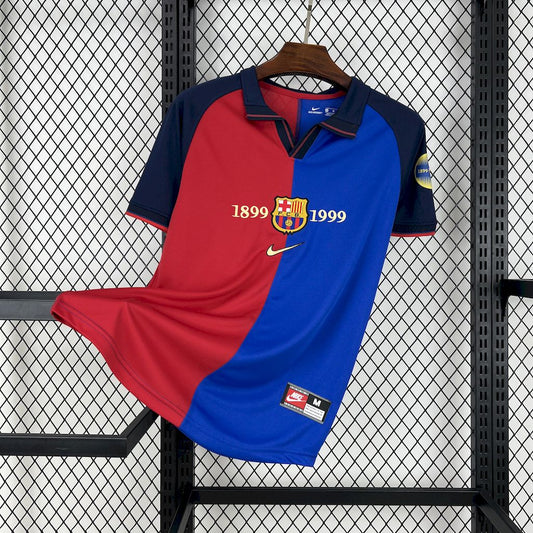Camisa retrô do Barcelona 1899/1999 100º aniversário