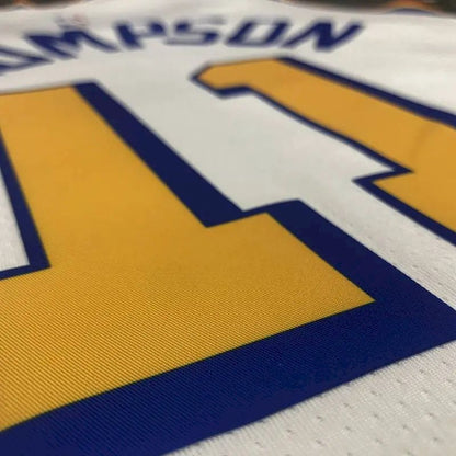 Camisa Klay Thompson Masculina Branca Versão Jogador – Edição Clássica San Francisco