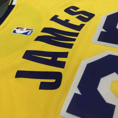Camisa LeBron James Masculina Amarela Versão Jogador – Edição Clássica Retrô