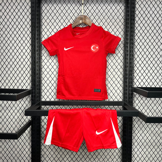 Kit reserva infantil da Turquia para a Eurocopa 2024-25