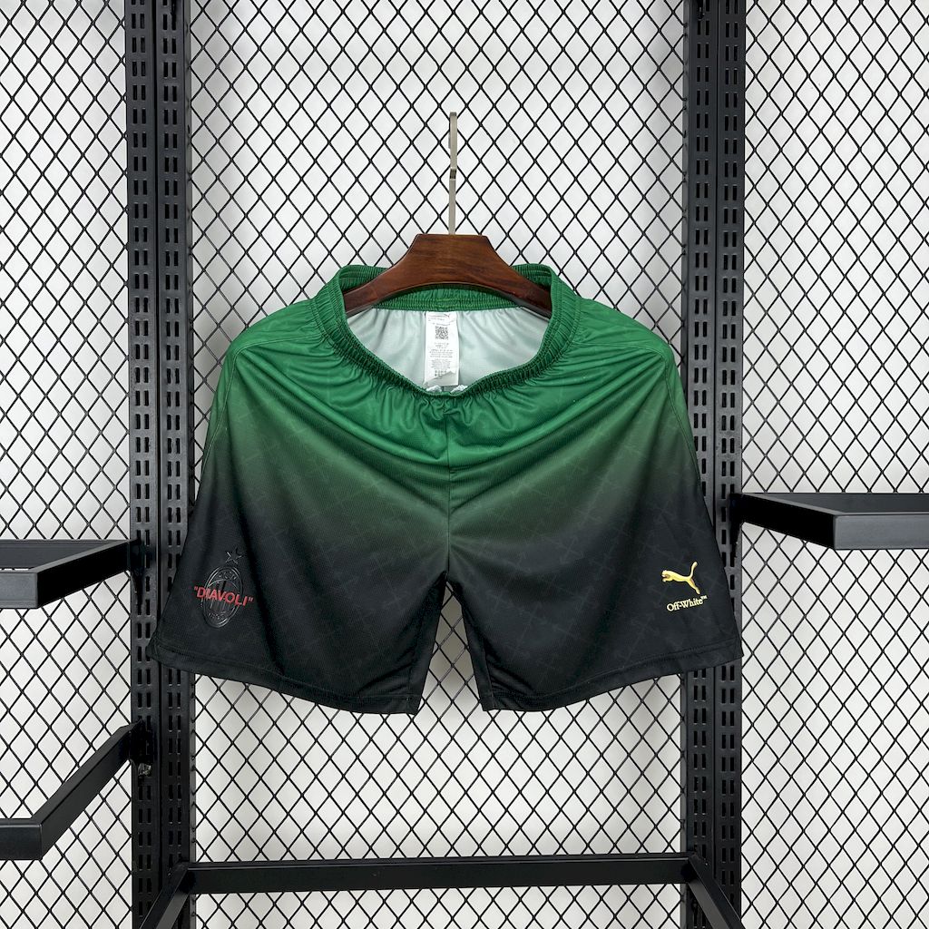 AC Milan 2025/26 Co-Branded Edition Dark Green Shorts