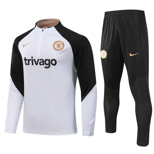 Suéter e calça Chelsea 2023/24 com zíper e meio zíper 902