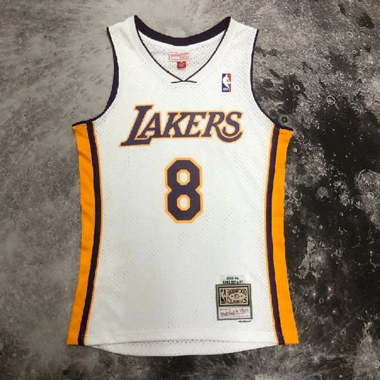Men’s M&N 03/04 Kobe Bryant White Retro Jersey
