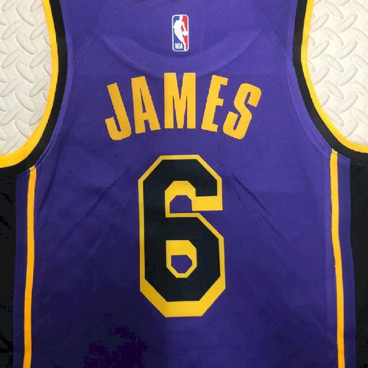 Men’s LeBron James Purple Team Jersey – Statement Edition