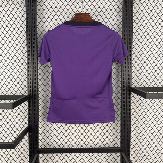 Camisa feminina roxa pré-jogo do Corinthians 2025/26