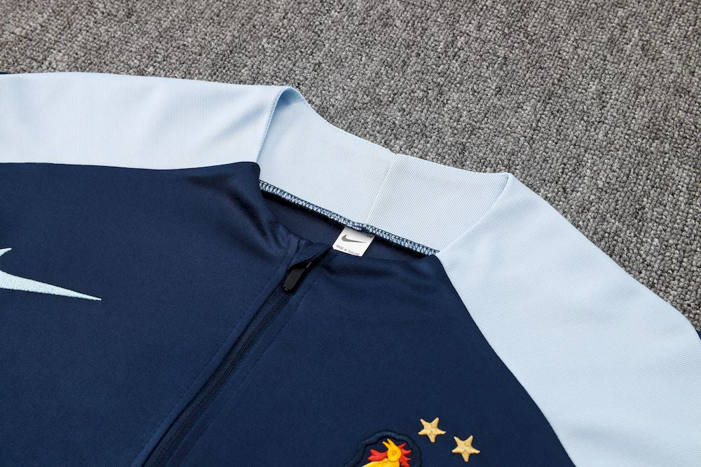 França 2024/25 Suéter adulto com zíper e calça 815