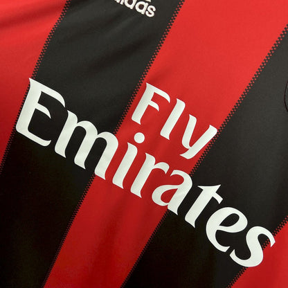 Camisa retrô de mangas compridas do AC Milan 2010/11 Home