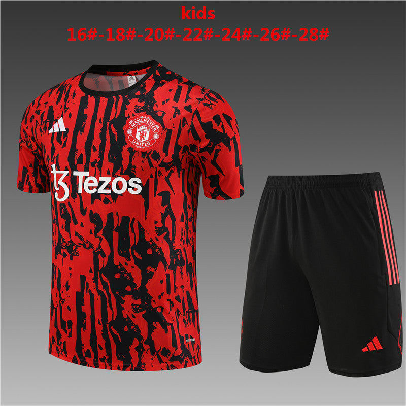 Camisa e short infantil Manchester United 2023/24 14001
