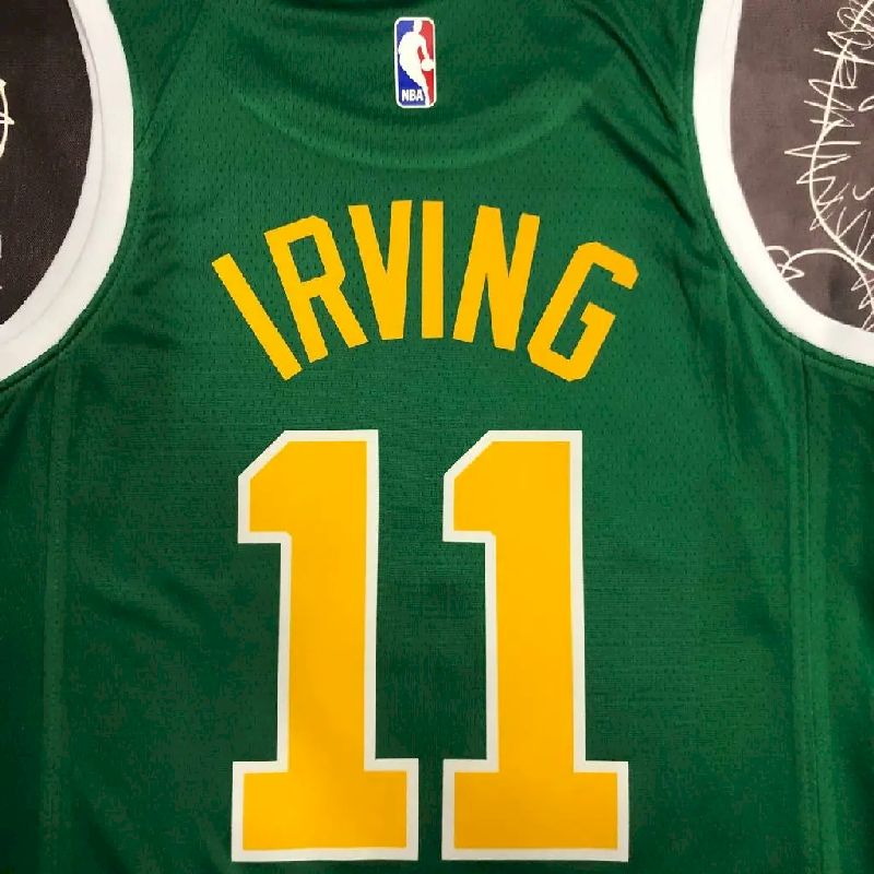 Camisa masculina verde do time Kyrie Irving