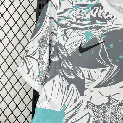 Men's Brazil 2025/26 White Parrot Edition Jersey