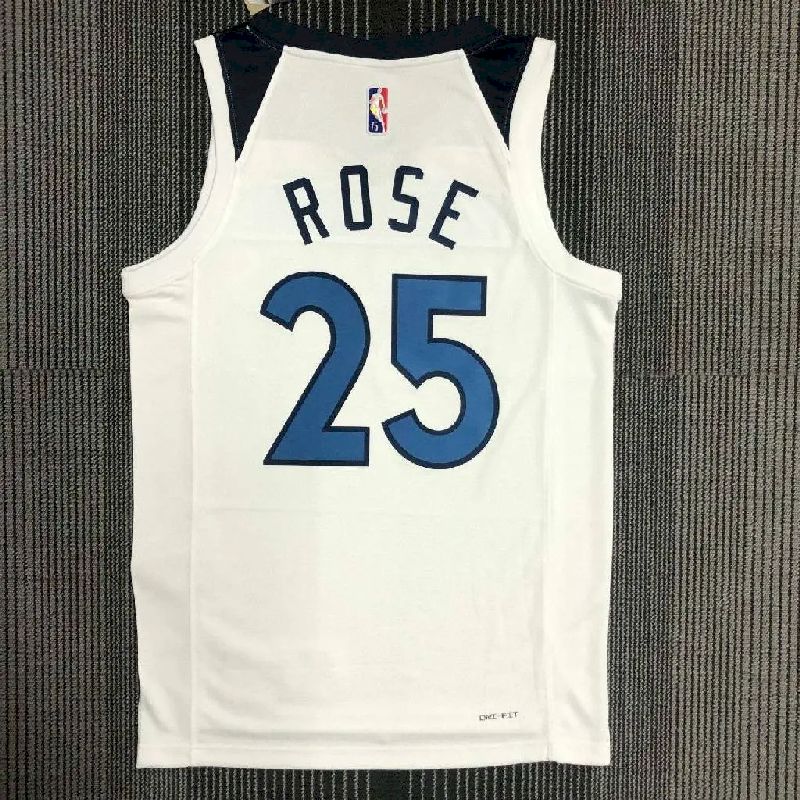 Camisa Derrick Rose Branca Masculina – Edição de 75º Aniversário