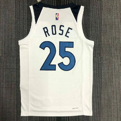 Camisa Derrick Rose Branca Masculina – Edição de 75º Aniversário