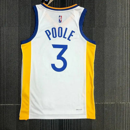 Camisa Jordan Poole Branca Masculina – Edição de 75º Aniversário