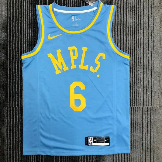 Camisa Swingman Masculina Azul LeBron James – Edição Clássica MPLS