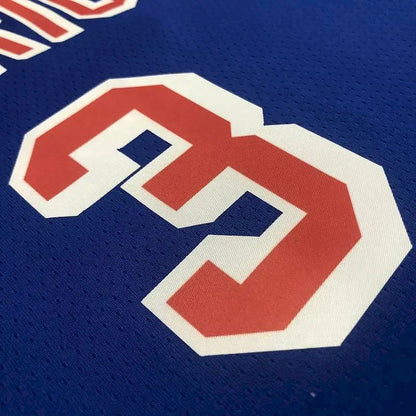 Camisa Jordan Poole Azul Masculina - Edição Clássica do 75º Aniversário