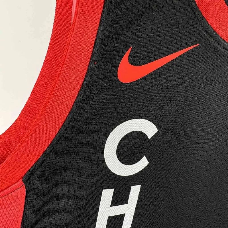 Camisa preta masculina Derrick Rose 2024 – Edição City