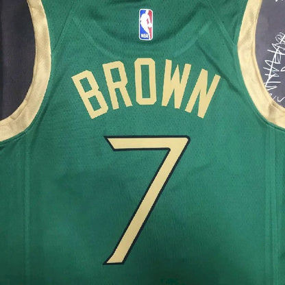 Men’s Jaylen Brown Green Team Jersey – City Edition