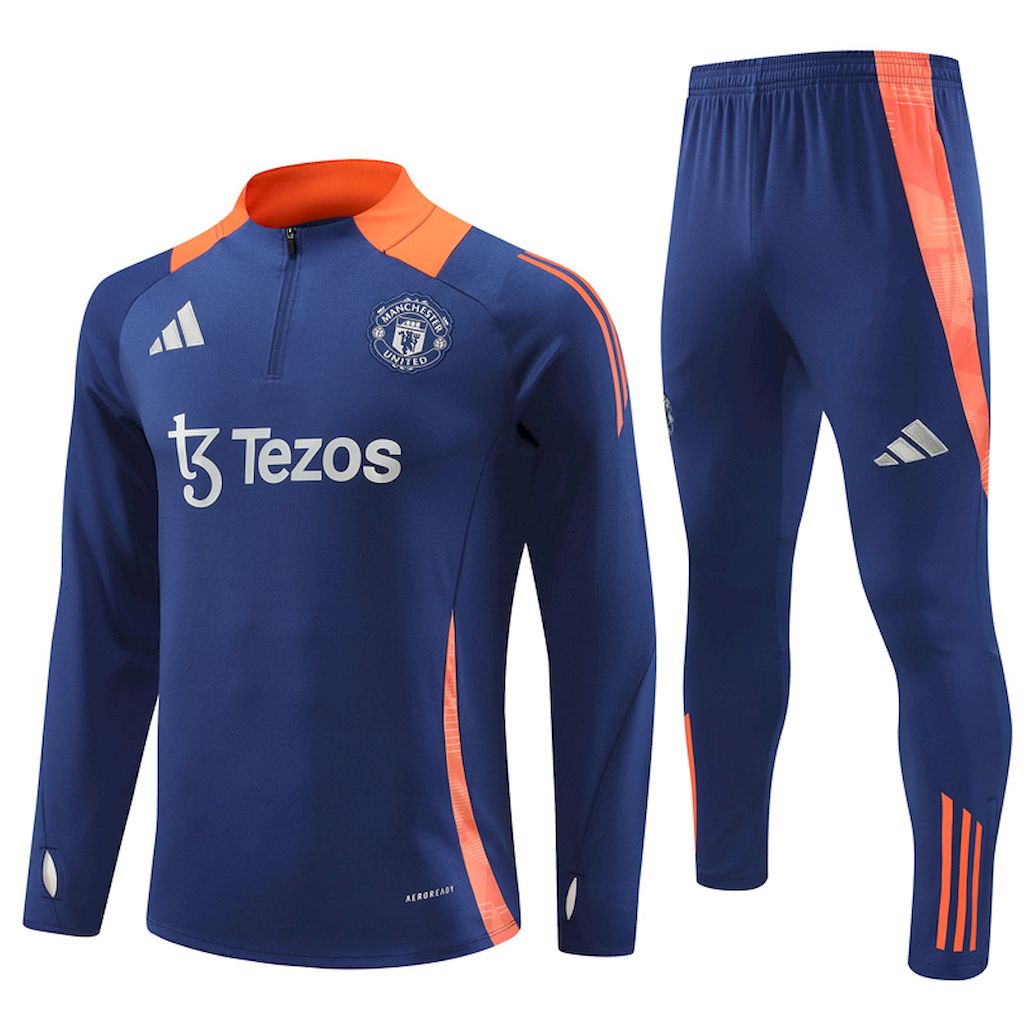 Suéter e calça adulto Manchester United 2024/25 com zíper 14001