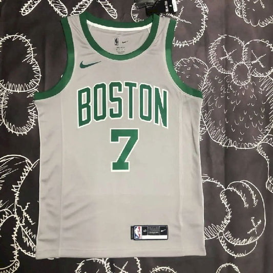 Men’s Jaylen Brown Gray Team Jersey