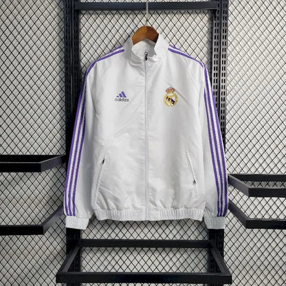 Corta-vento dupla face Real Madrid 2023-24