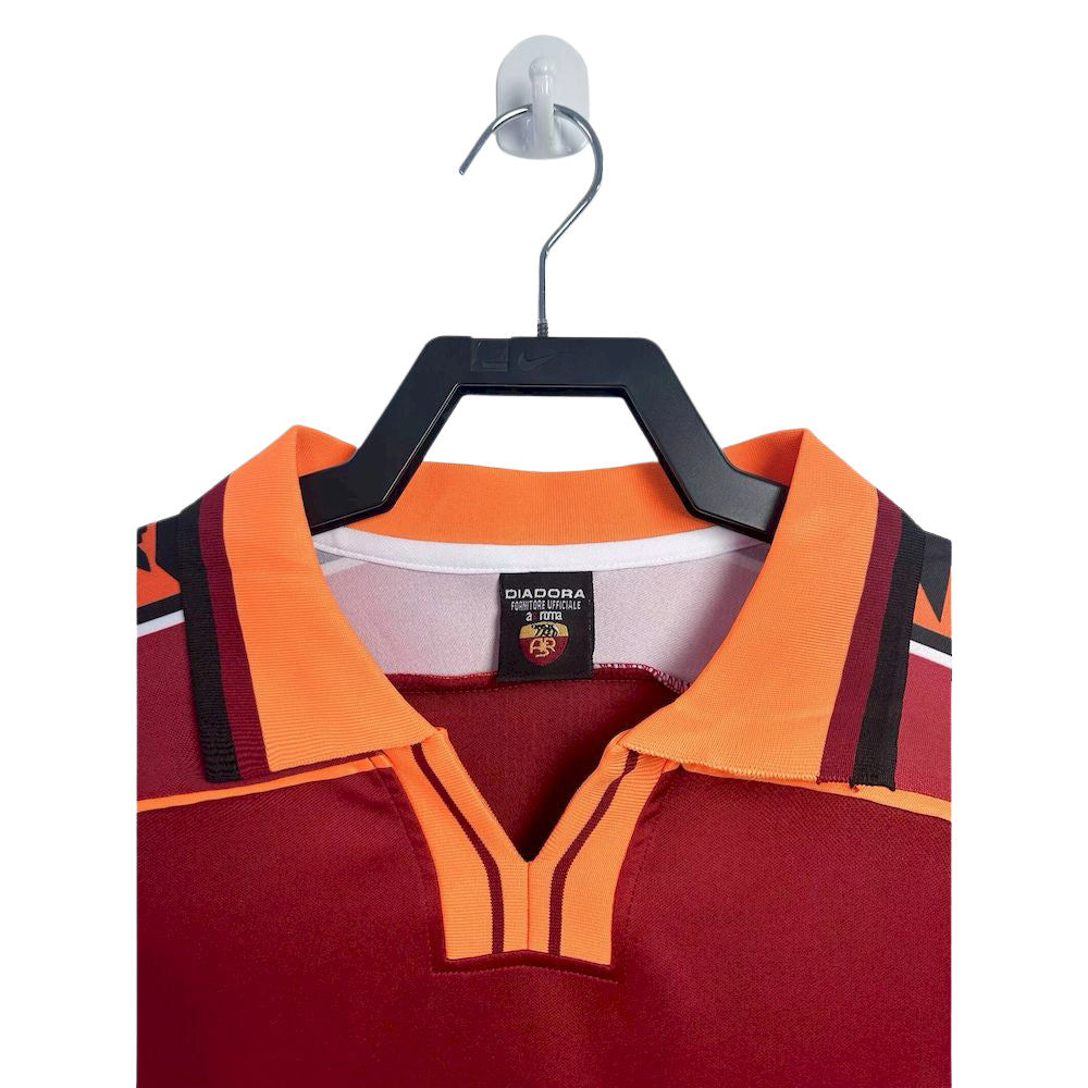 Camisa retrô de manga comprida da AS Roma 1998/99