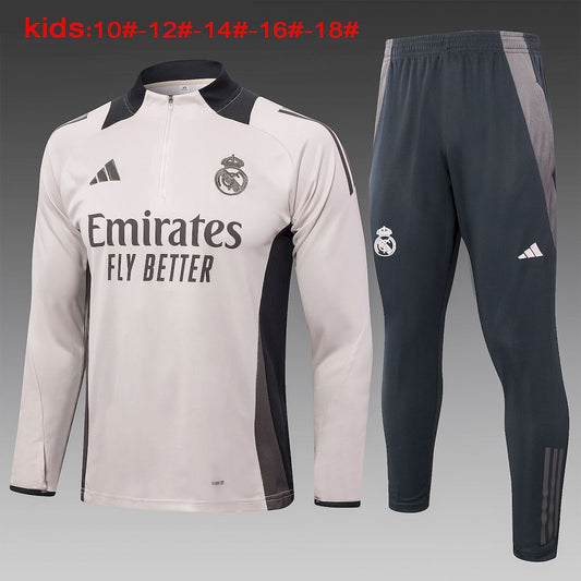 Suéter e calça infantil com zíper médio Real Madrid 2024/25 815