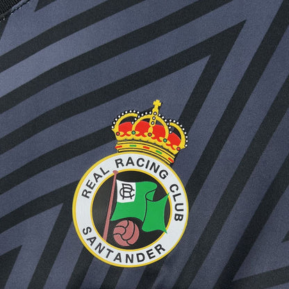 Camisa de goleiro preta do Racing de Santander 2024/25