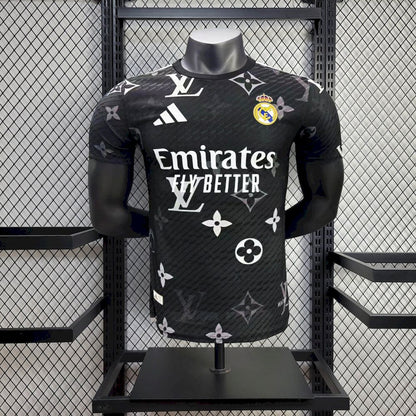 Real Madrid 2025/26 Black Louis Vuitton Jersey Player Version