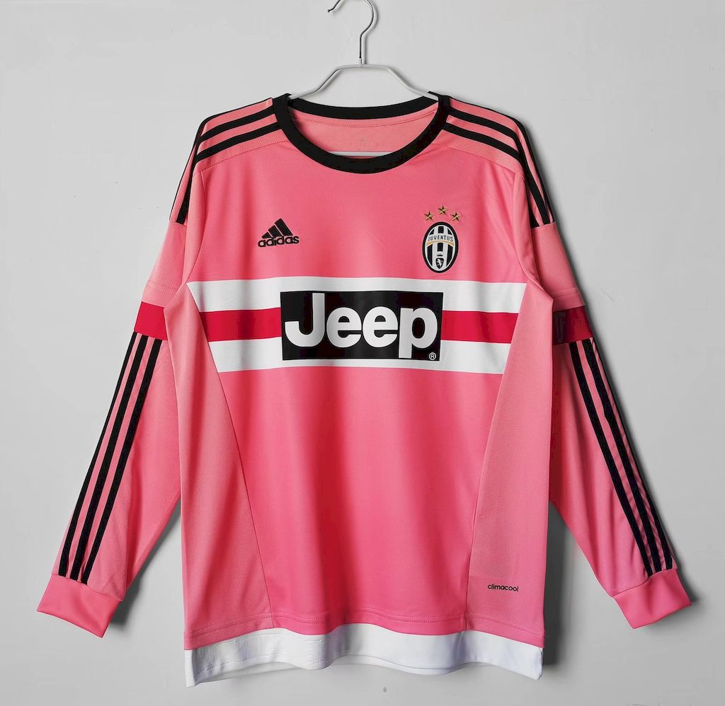 Camisa Juventus Away 2015/16 mangas compridas retrô