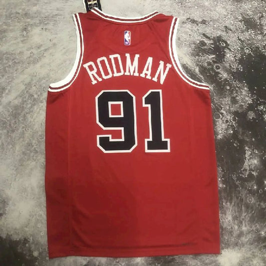 Camisa vermelha masculina Dennis Rodman Team