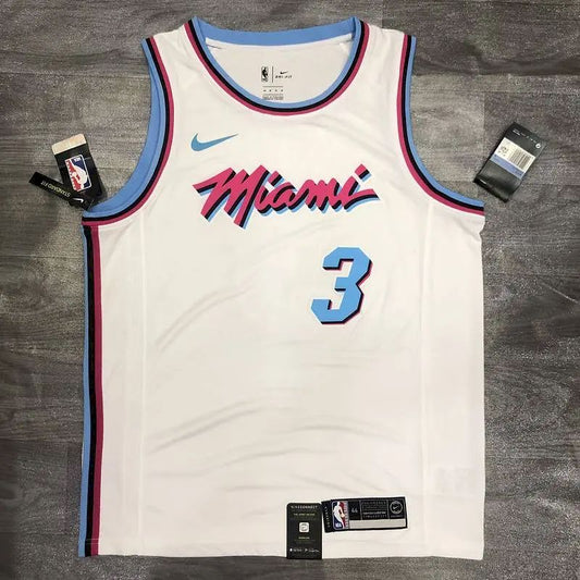 Camisa Dwyane Wade Masculina Branca Versão Jogador – Edição Clássica Retro