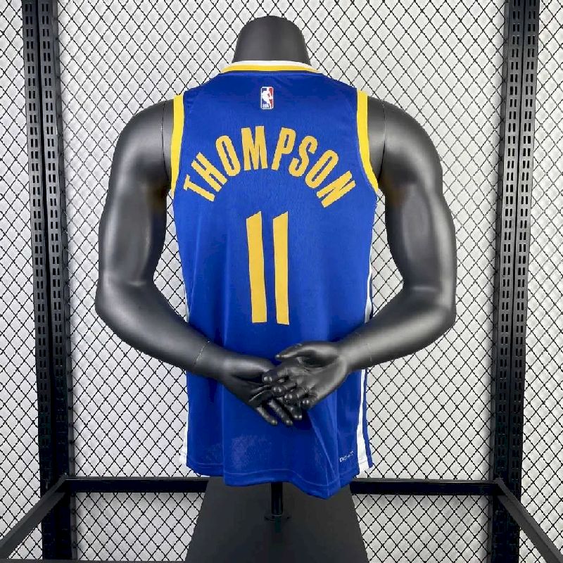Camisa azul reserva masculina Klay Thompson