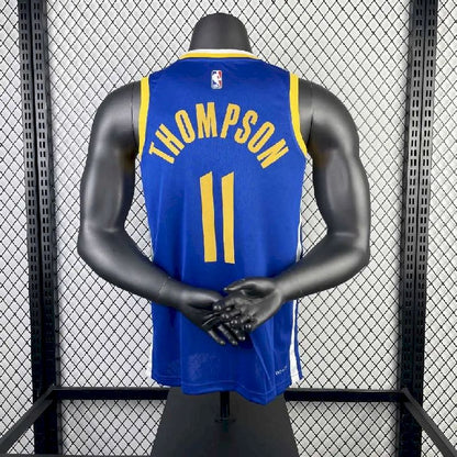 Camisa azul reserva masculina Klay Thompson