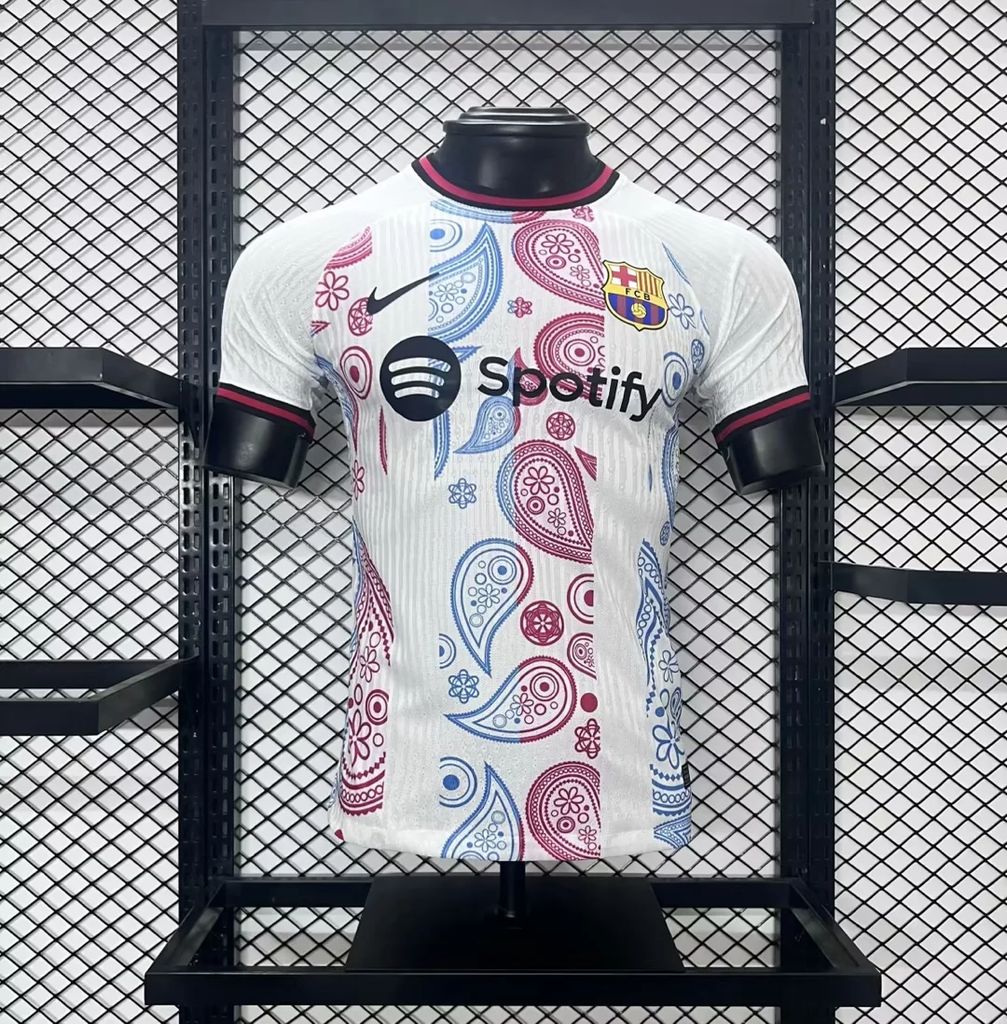Camisa Barcelona Edição Especial Branca 2024/25 Versão Jogador