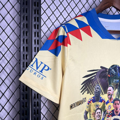 Club America 2024/25 15 Champions Yellow Commemorative Edition Jersey